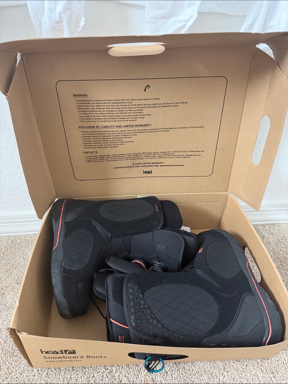 Snow Board Boots - Black - HEAD